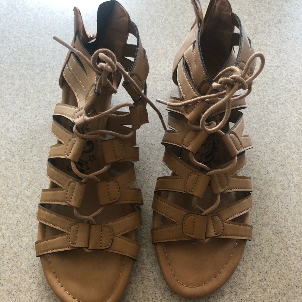 Tan sandals